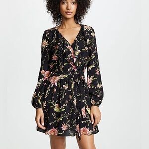 Rachel Zoe black flower dress 
Size 2 
Brand new